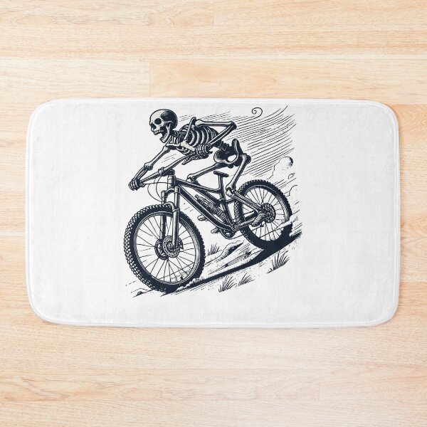 Item preview, Mountain Bike Bicycle Skeleton Adventure Retro designed and sold by LuminOrb.
