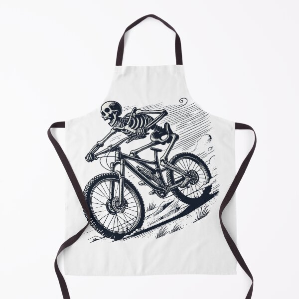 Item preview, Mountain Bike Bicycle Skeleton Adventure Retro designed and sold by LuminOrb.