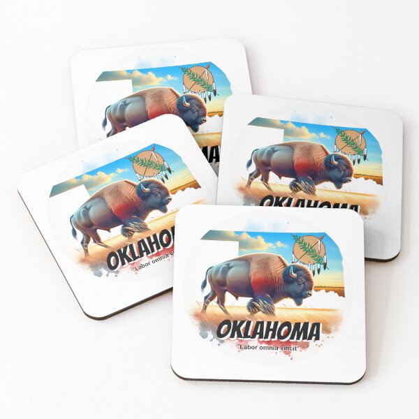 Item preview, Oklahoma — Spirit of the Great Plains Bison | State Animal Watercolor Art designed and sold by MTeesGA.