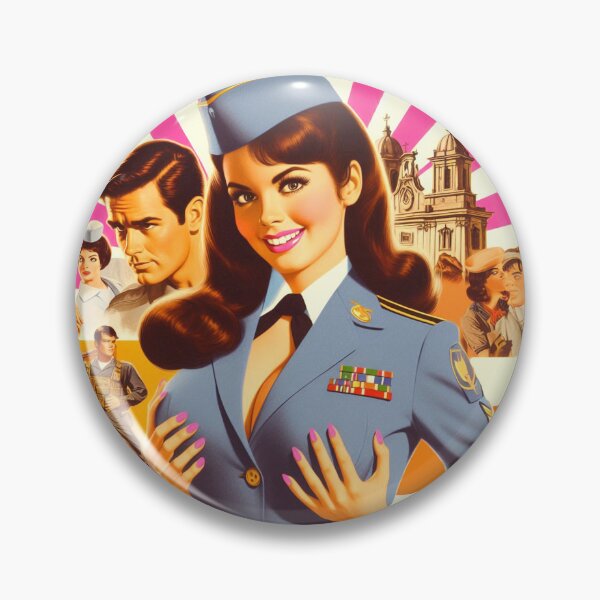 Item preview, Retro Pilot Pinup designed and sold by PulpVintage.