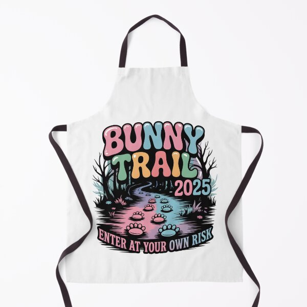 Item preview, Bunny Trail 2025 - Glowing Bunny Paw Prints, Gothic Forest Adventure Tee designed and sold by AnnDesignStudio.