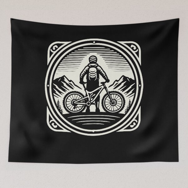 Item preview, Mountainbike Adventure Bicycle Mountain Landscape designed and sold by LuminOrb.