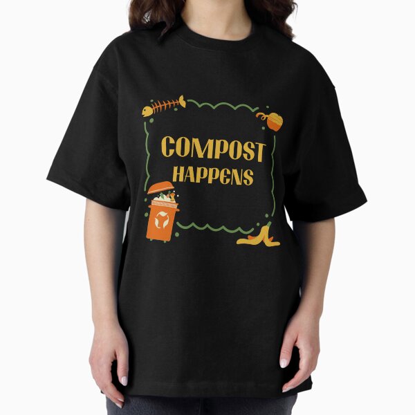 Aperçu de l'œuvre T-shirt « Le compost arrive » créée et vendue par gjen53.