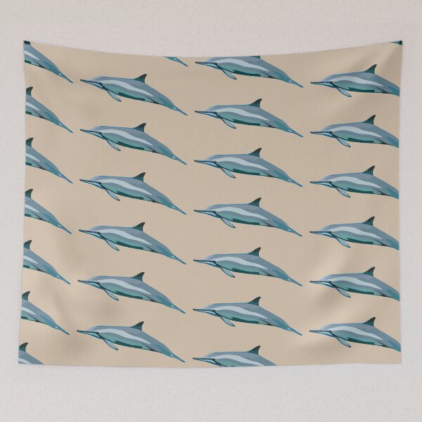 Item preview, S is for Spinner Dolphin, Spinner Dolphin – Playful Ocean Mammal Wildlife Art designed and sold by PrettylittlepastelUk.