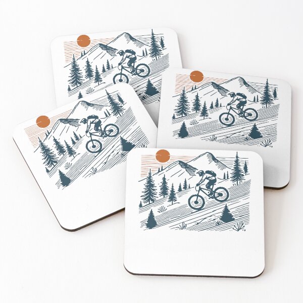 Item preview, Mountain Bike Adventure Bike Nature Retro Design designed and sold by LuminOrb.