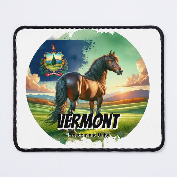 Item preview, Vermont — Elegance of the Morgan Horse | State Animal Watercolor Art designed and sold by MTeesGA.
