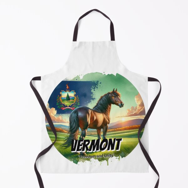 Item preview, Vermont — Elegance of the Morgan Horse | State Animal Watercolor Art designed and sold by MTeesGA.