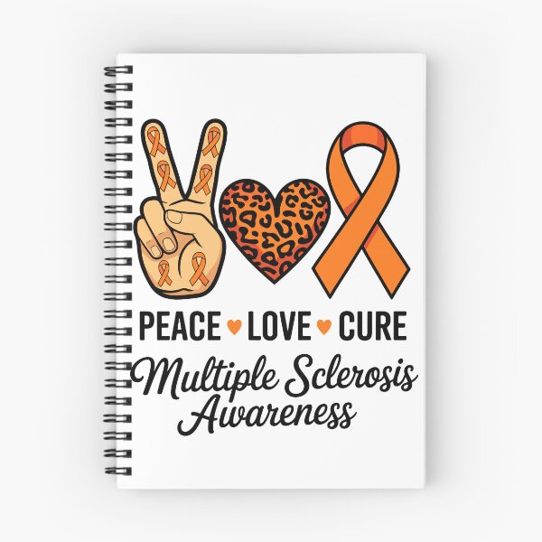 Item preview, Peace Love Cure Orange Ribbon Awareness Shirt designed and sold by designleon19.