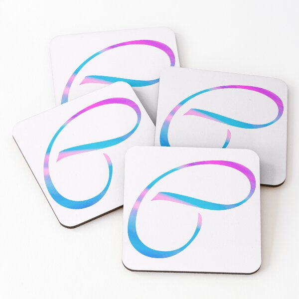 Item preview, Pink and Blue Sways - Monogram Alphabet Letter "C" designed and sold by WD-Artist.