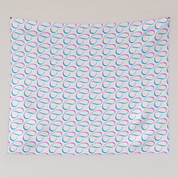 Item preview, Pink and Blue Sways - Monogram Alphabet Letter "C" designed and sold by WD-Artist.
