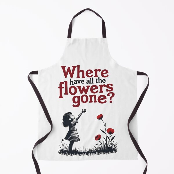 Item preview, Where Have All the Flowers Gone? – Stencil Vector Art T-Shirt Design designed and sold by WAUZ.