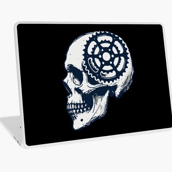 Item preview, Bicycle Skull Mountain Bike Art For Cyclists designed and sold by LuminOrb.