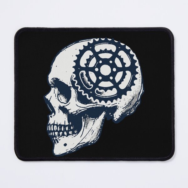 Item preview, Bicycle Skull Mountain Bike Art For Cyclists designed and sold by LuminOrb.