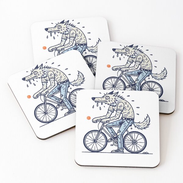 Item preview, Bicycle Wolf On The Bike Adventure designed and sold by LuminOrb.