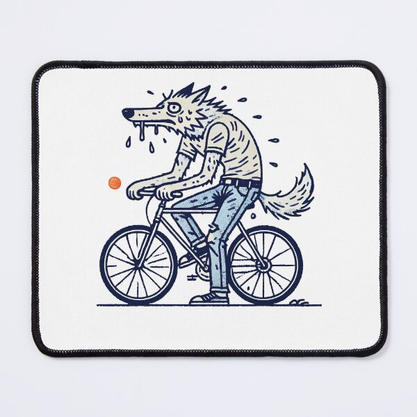 Item preview, Bicycle Wolf On The Bike Adventure designed and sold by LuminOrb.