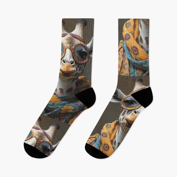 Item preview, Cool Hippie Giraffe - Animal Art designed and sold by Chrisjeffries24.