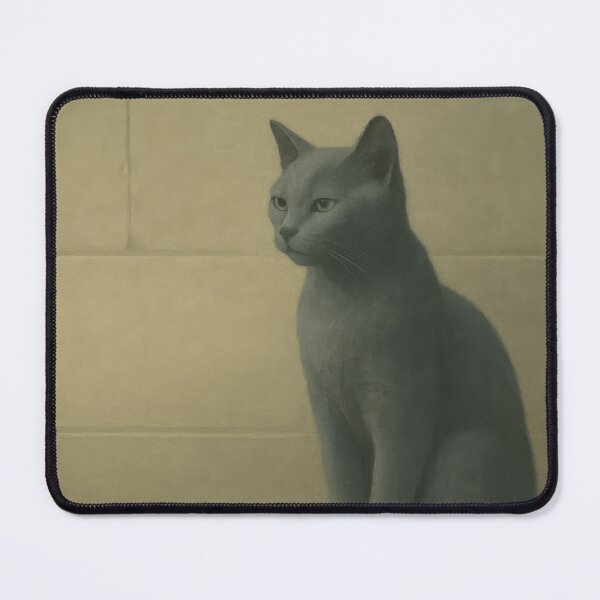 Item preview, Stillness in Stone – Russian Blue in Zen Minimalism designed and sold by LesChatsArt.