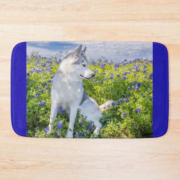 Item preview, Husky in Bluebonnets designed and sold by May Finch.
