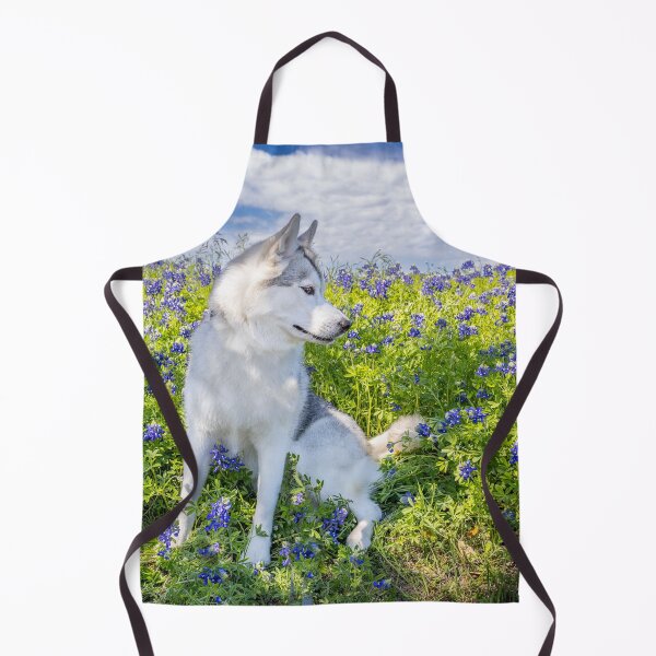 Item preview, Husky in Bluebonnets designed and sold by May Finch.