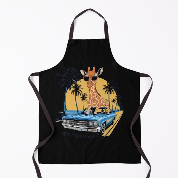 Item preview, Cool Giraffe Cruising in a Classic Car designed and sold by Pastel-Pulse.