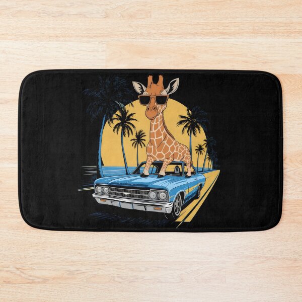 Item preview, Cool Giraffe Cruising in a Classic Car designed and sold by Pastel-Pulse.