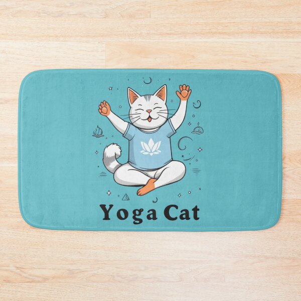 Item preview, YOGA CAT designed and sold by Mannaz Creative Shop.