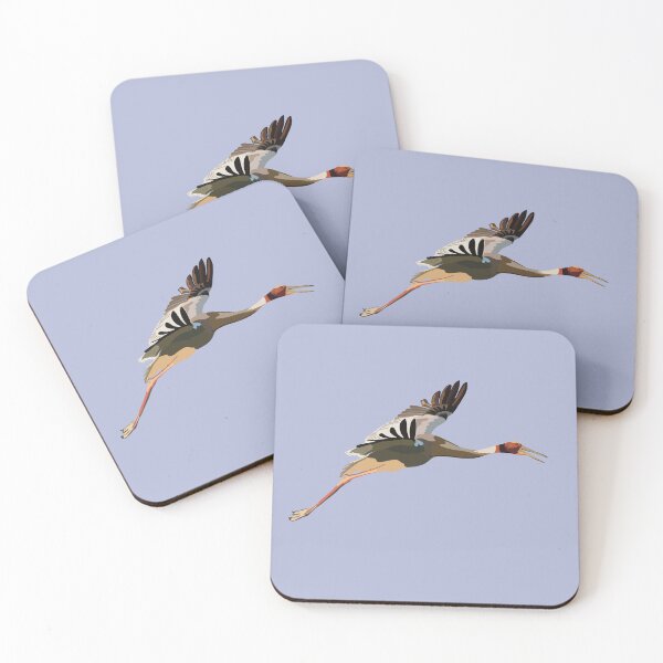 Item preview, S is for Sarus Crane ,Sarus Crane – Tallest Flying Bird Wildlife Illustration designed and sold by PrettylittlepastelUk.