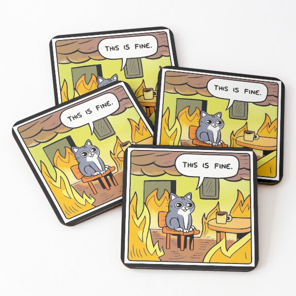 Item preview, This is Fine Meme designed and sold by ArtFactoryAI.