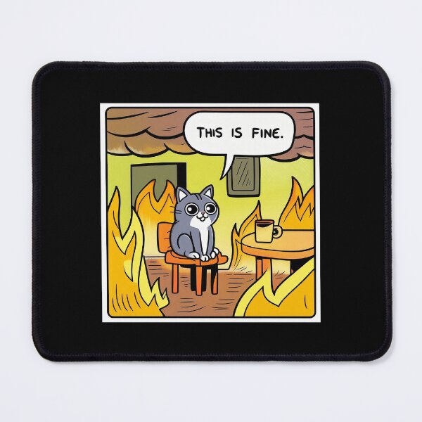 Item preview, This is Fine Meme designed and sold by ArtFactoryAI.