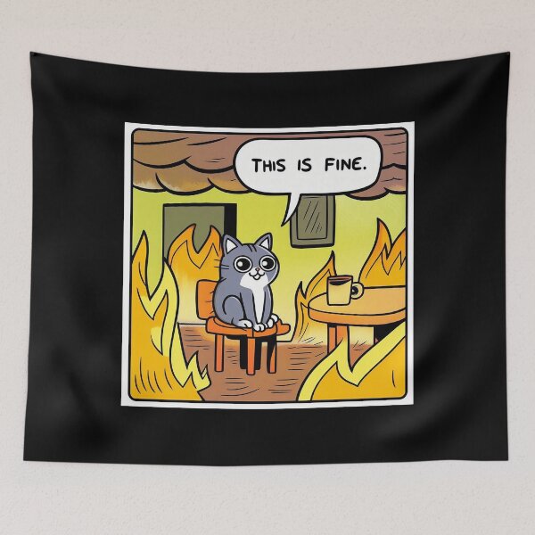 Item preview, This is Fine Meme designed and sold by ArtFactoryAI.