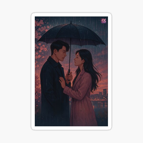 Artikel-Vorschau von City of Hearts – Romantische K-Drama-Silhouette-Kunst, designt und verkauft von KMChronicles.