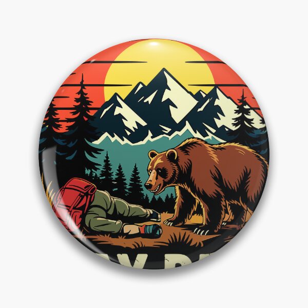 Item preview, Funny Bear Attack Tip Hiking Shirt designed and sold by designleon19.
