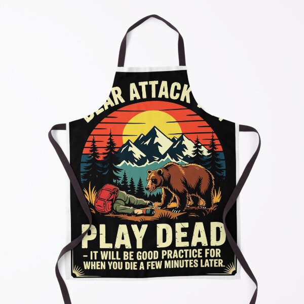 Item preview, Funny Bear Attack Tip Hiking Shirt designed and sold by designleon19.