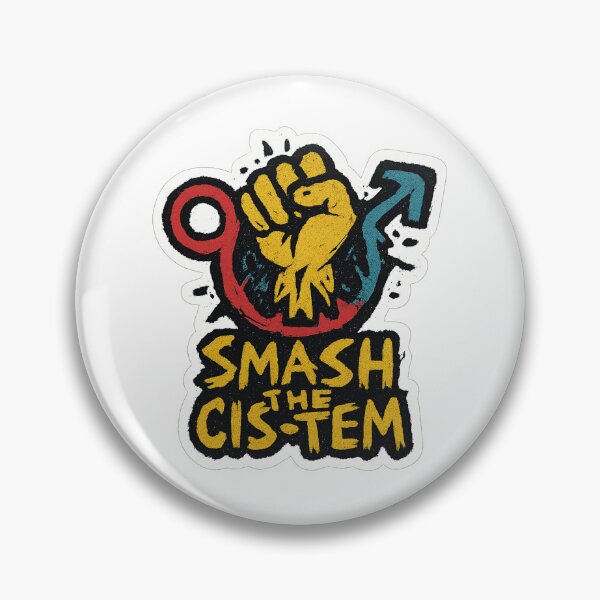 Item preview, Smash the Cis-tem – Queer Punk Protest Fist Sticker designed and sold by SAPC2025.