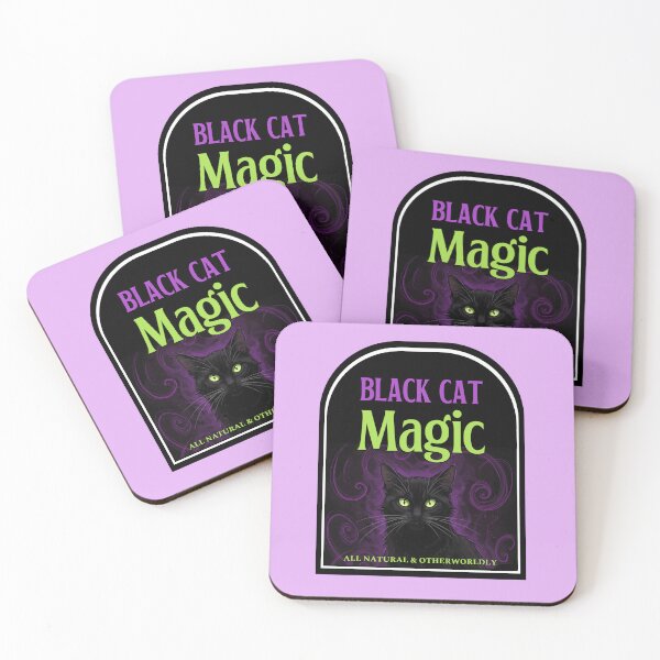 Item preview, Black Cat Magic bottle label designed and sold by MannyShop.