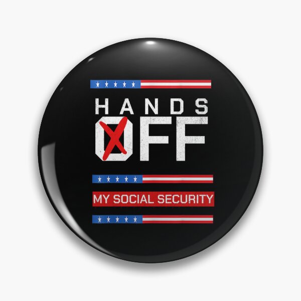 Item preview, Retro Flag Hands Off My Social Security Protest Vintage designed and sold by Spaceslafr.