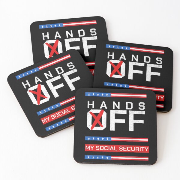Item preview, Retro Flag Hands Off My Social Security Protest Vintage designed and sold by Spaceslafr.