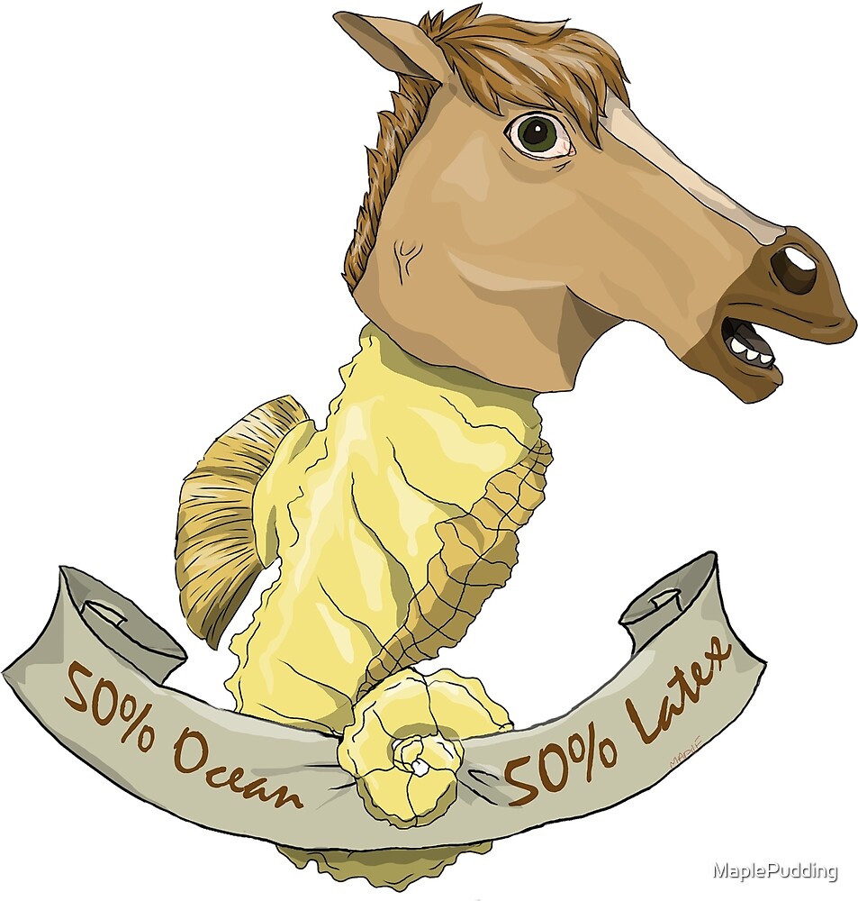 "Sea Horse Mask" by MaplePudding Redbubble