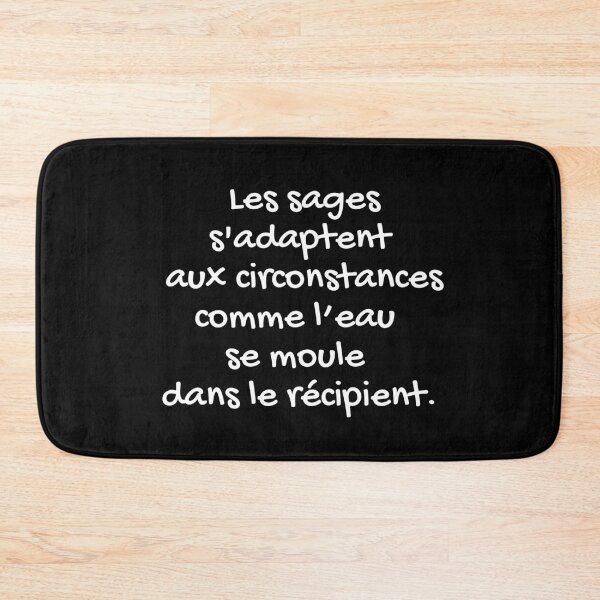 Item preview, Quote about life - positive quote in French designed and sold by ZenNature.