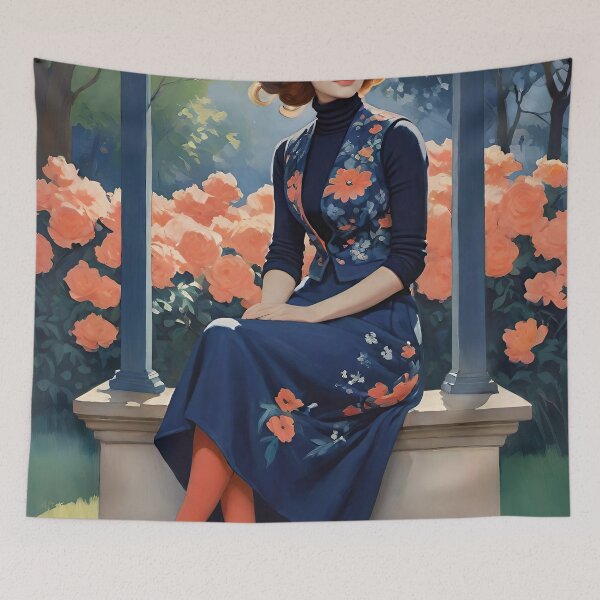 Item preview, Coral Peony Garden designed and sold by lizaburch.