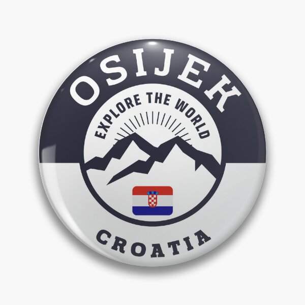 Item preview, Osijek Croatia Black and White Crest designed and sold by World Designs.