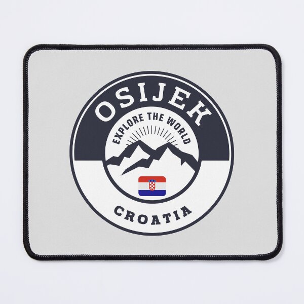 Item preview, Osijek Croatia Black and White Crest designed and sold by World Designs.