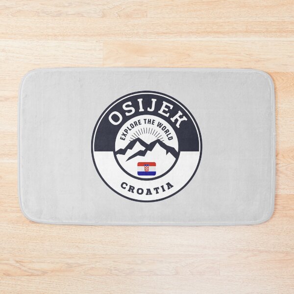 Item preview, Osijek Croatia Black and White Crest designed and sold by World Designs.