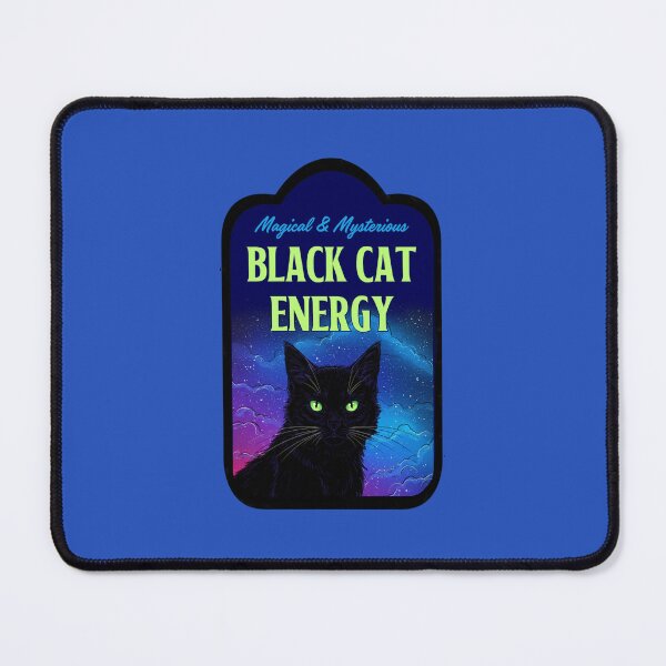 Item preview, Black Cat Energy bottle label designed and sold by MannyShop.