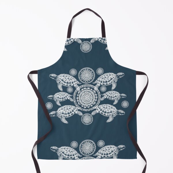 Item preview, Celtic Turtle Symmetry White batik style designed and sold by AuroraXGreen.