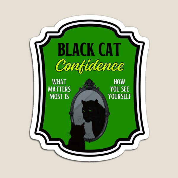 Item preview, Black Cat Confidence bottle label designed and sold by MannyShop.