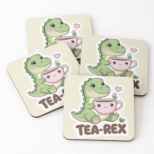 Item preview, Tea-Rex – Cute dino with teacup designed and sold by ApriNoeScor.