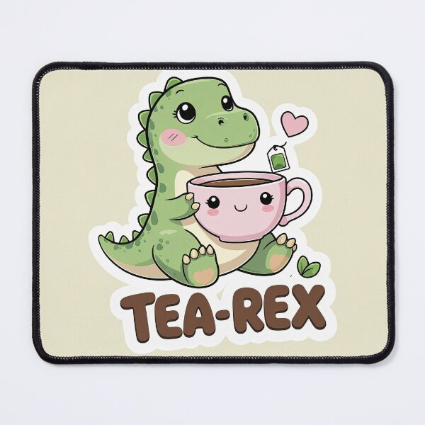 Item preview, Tea-Rex – Cute dino with teacup designed and sold by ApriNoeScor.