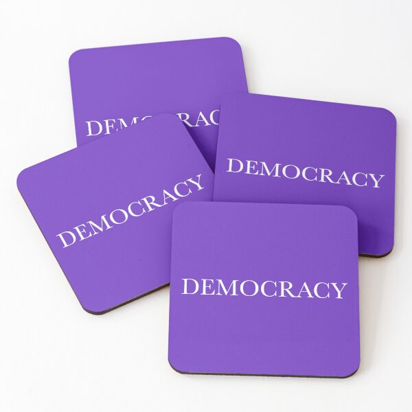 Item preview, DEMOCRACY is Purple designed and sold by Normandie Rainwater.