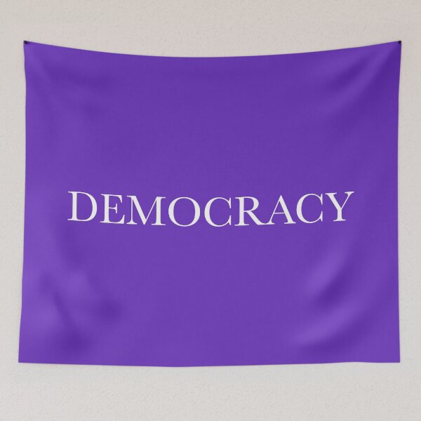 Item preview, DEMOCRACY is Purple designed and sold by Normandie Rainwater.
